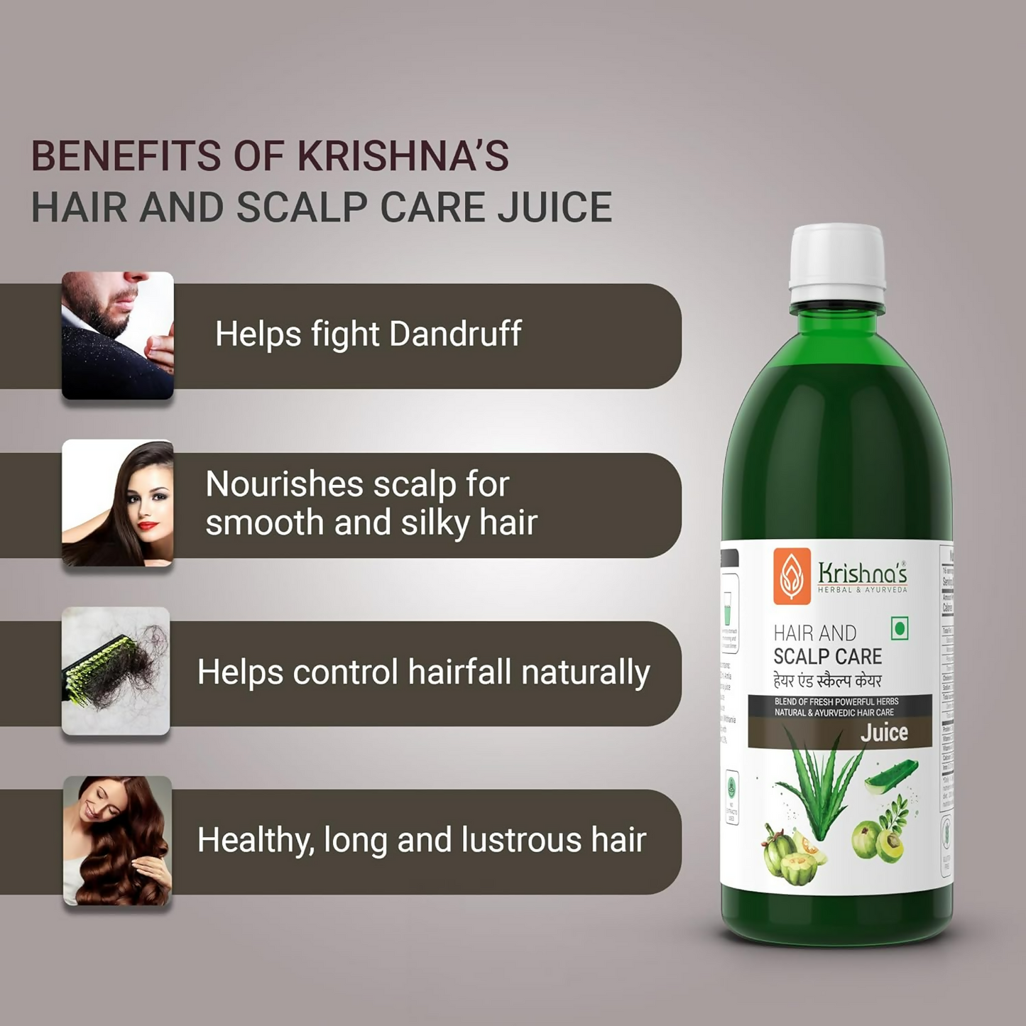 Krishna'S Herbal & Ayurveda Hair & Scalp Care Juice