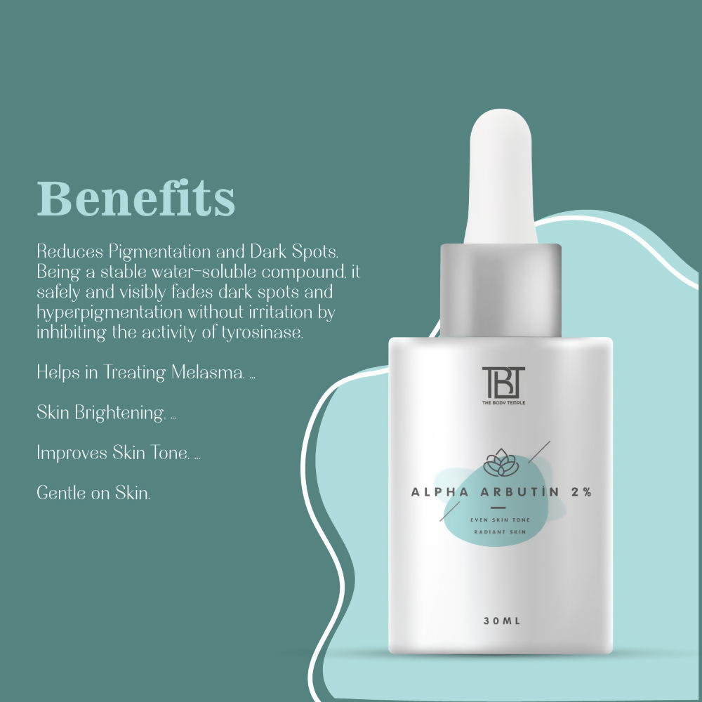 The Body Temple Bodyops 2% Alpha Arbutin Face Serum