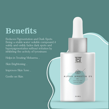 The Body Temple Bodyops 2% Alpha Arbutin Face Serum