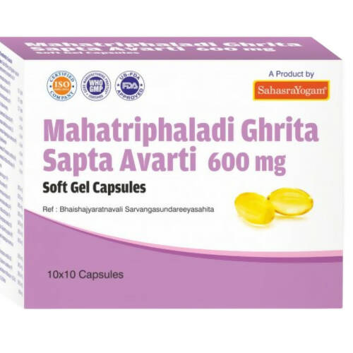 Sahasrayogam Mahatriphaladi Ghritam Saptavarti Capsules