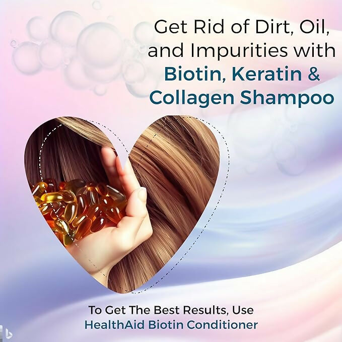 HealthAid Biotin Shampoo with Keratin & Collagen