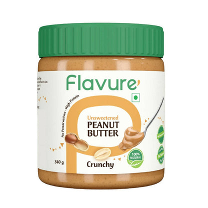 Buy Flavure Unsweetened Peanut Butter - Crunchy from DrMediCart