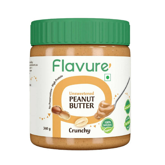 Buy Flavure Unsweetened Peanut Butter - Crunchy from DrMediCart