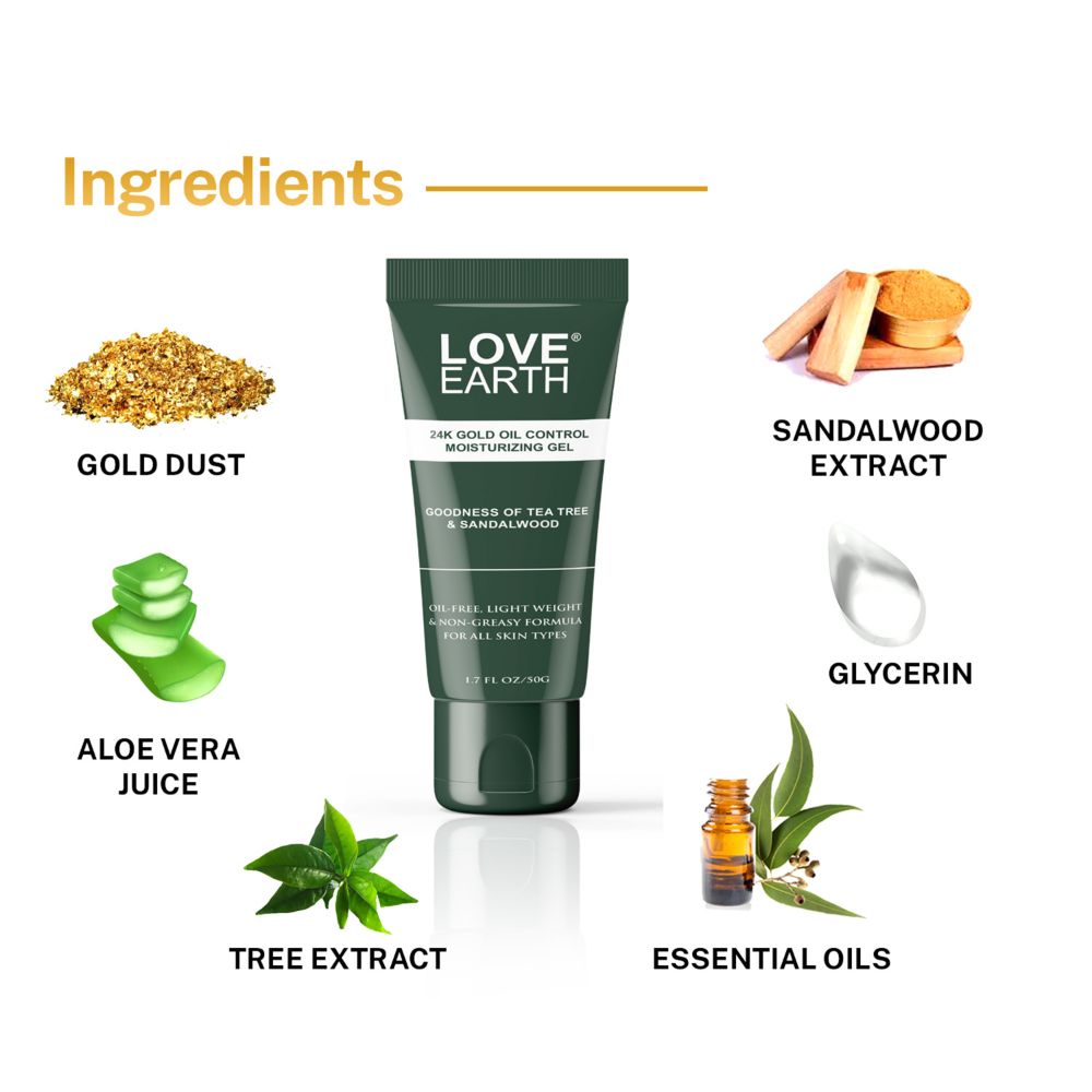 Love Earth 24K Gold Oil Control Moisturizing Gel