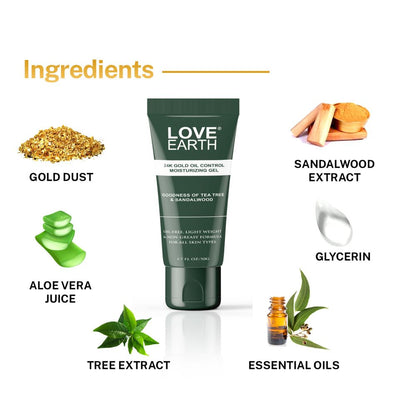 Love Earth 24K Gold Oil Control Moisturizing Gel