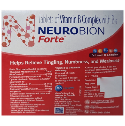 Neurobion Forte Tablets with Vitamin B12