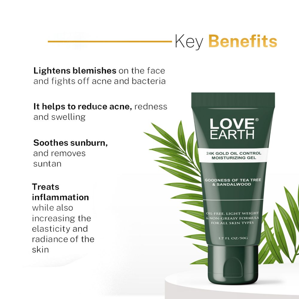 Love Earth 24K Gold Oil Control Moisturizing Gel
