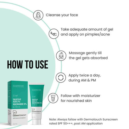 Dermatouch Salicylic Acid 2% & Niacinamide 6% Oil-Free Gel