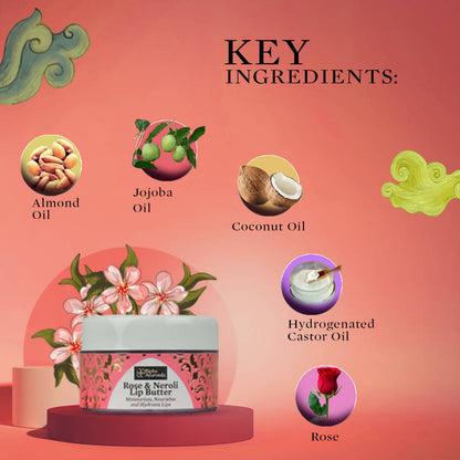 Bipha Ayurveda Rose & Neroli Lip Butter - DrMediCart