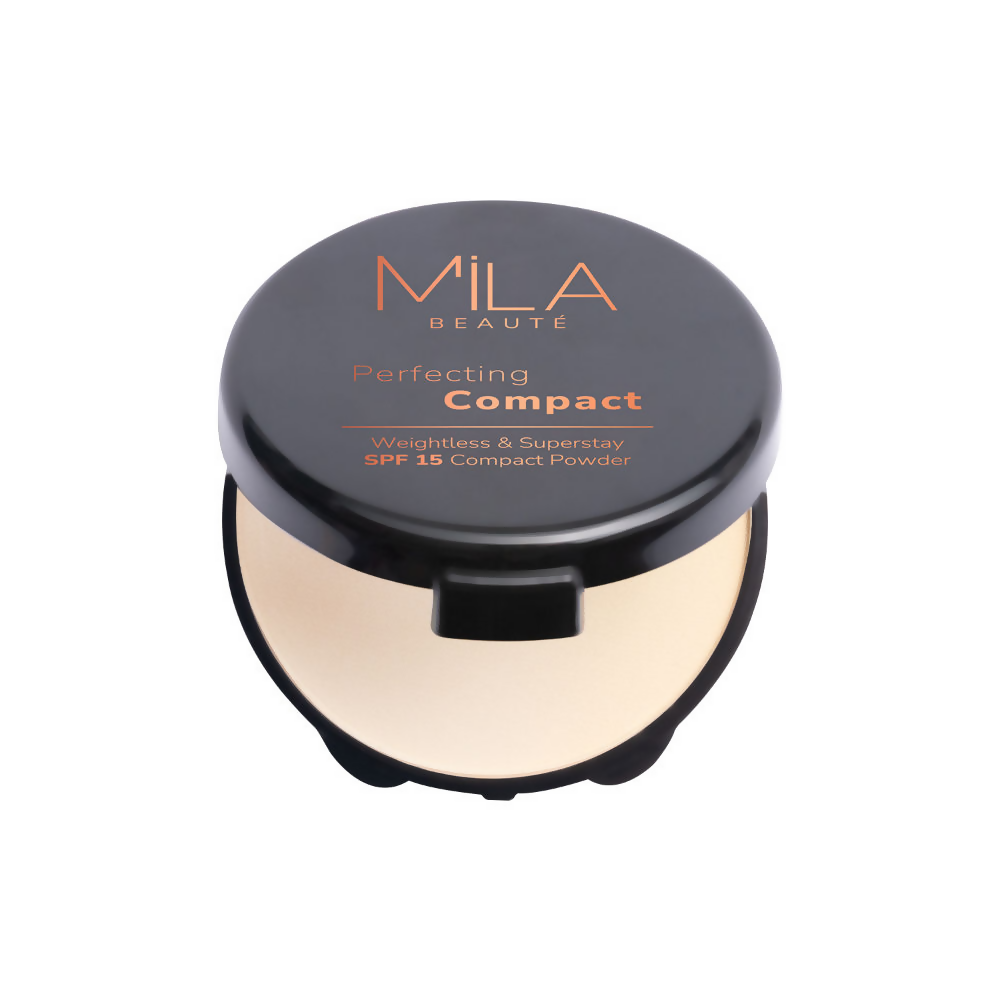 Mila Beaute Superstay Natural Matte Finish Perfecting Compact Powder with SPF 15 - Classic Ivory