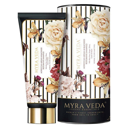 Buy Myra Veda Moroccan Argan & Blackseed Restorative Shampoo from DrMediCart, Ship from India to USA