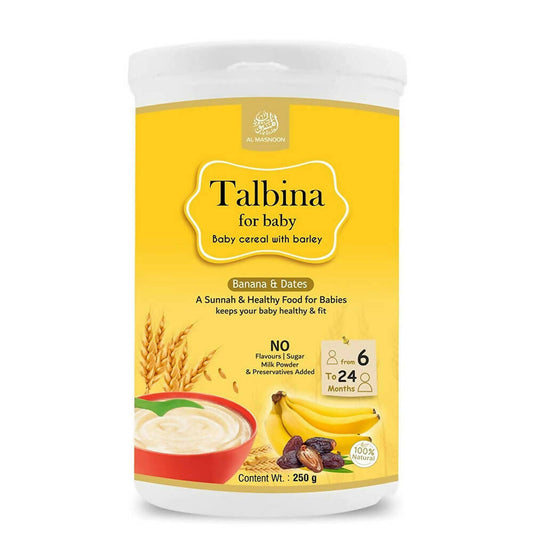 Buy Al Masnoon Talbina For Baby with Banana & Dates 6 to 24 Months from DrMediCart, Ship from India to USA