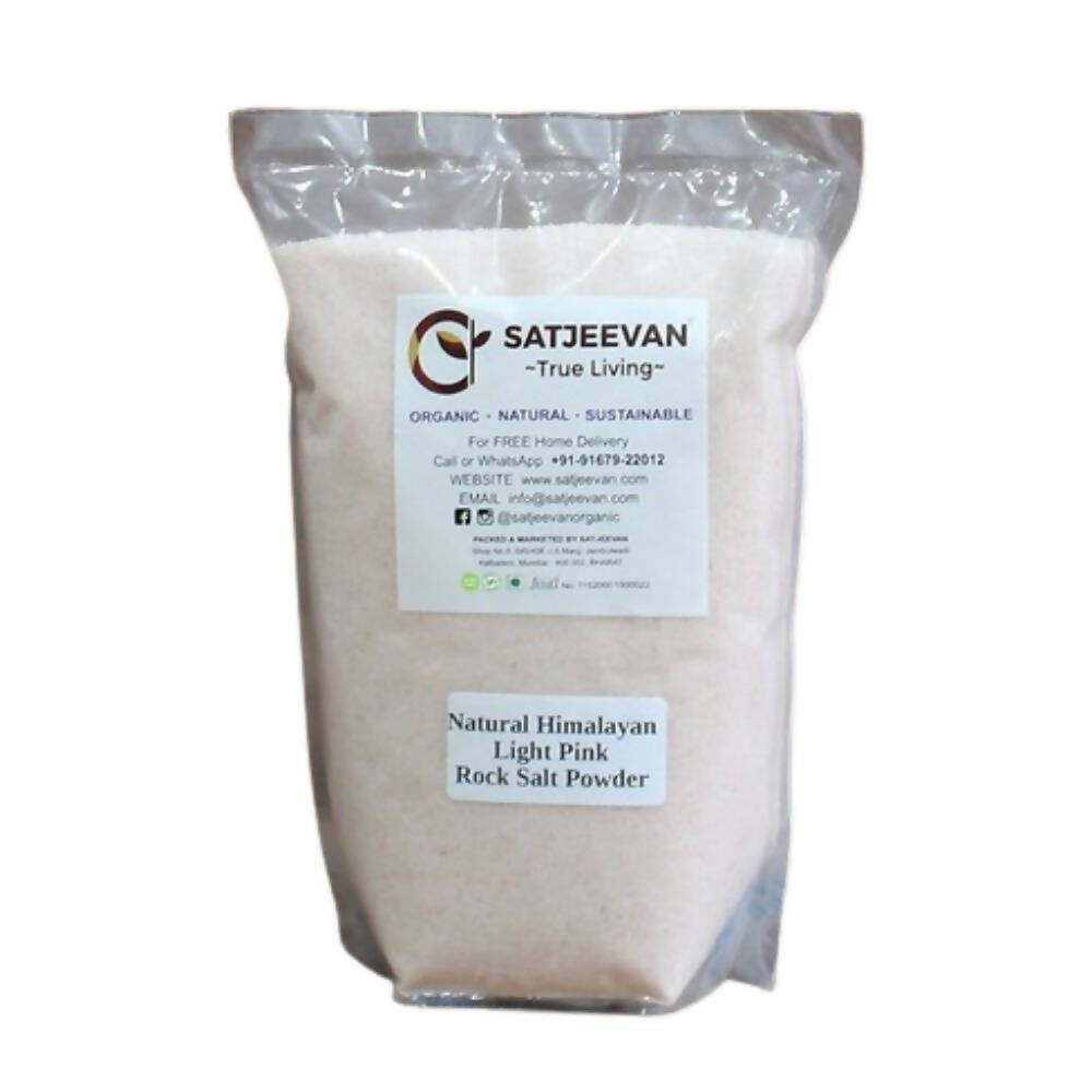 Satjeevan Natural Pink Himalayan Rock Salt Powder