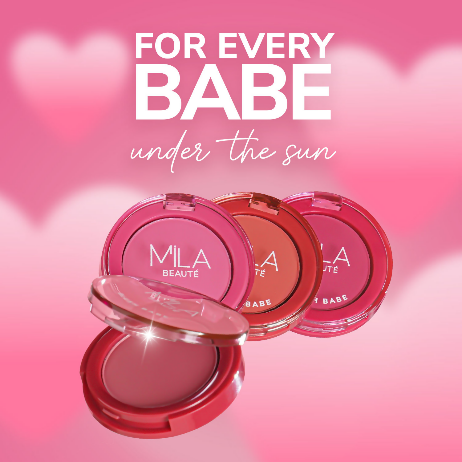 Mila Beaute Babe Blush Powder Blush - Candy Pink