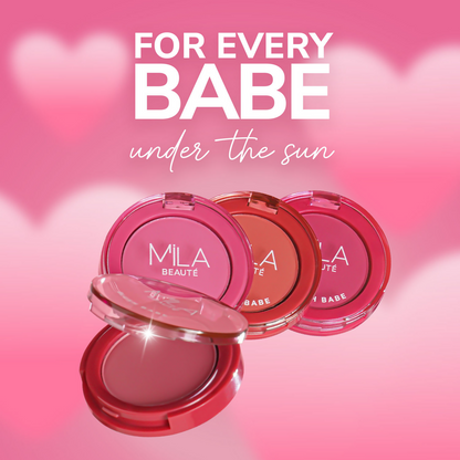 Mila Beaute Babe Blush Powder Blush - Candy Pink