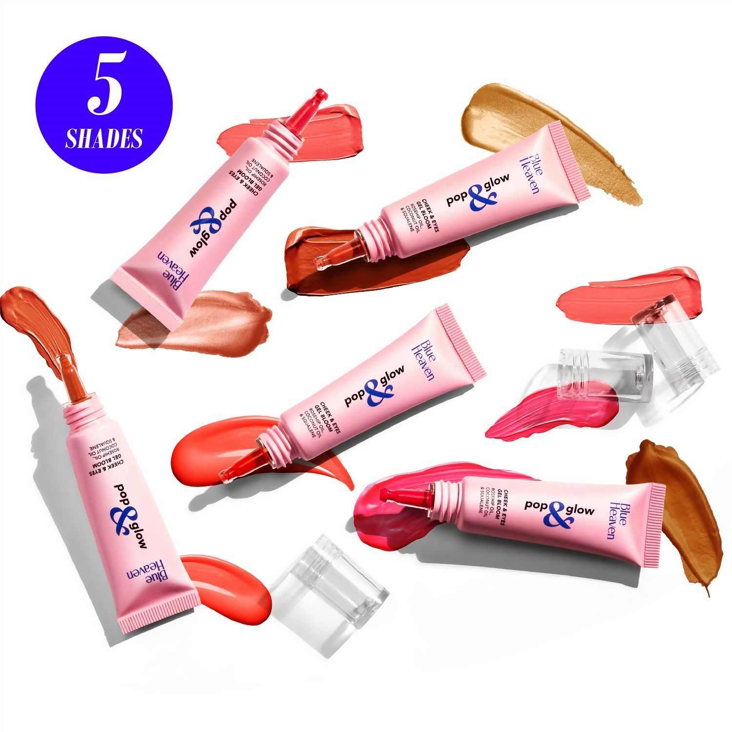 Blue Heaven Pop & Glow Blush - Coral Flash
