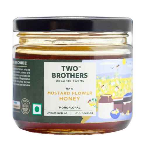 Two Brothers Organic Farms Raw Mustard Flower Honey-Mono Floral