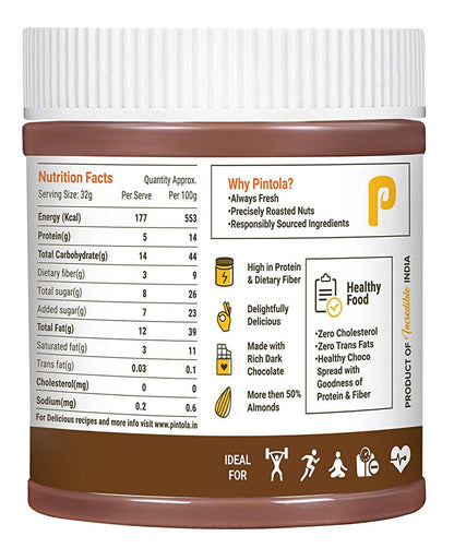 Pintola Dark Chocolate Creamy Almond Butter