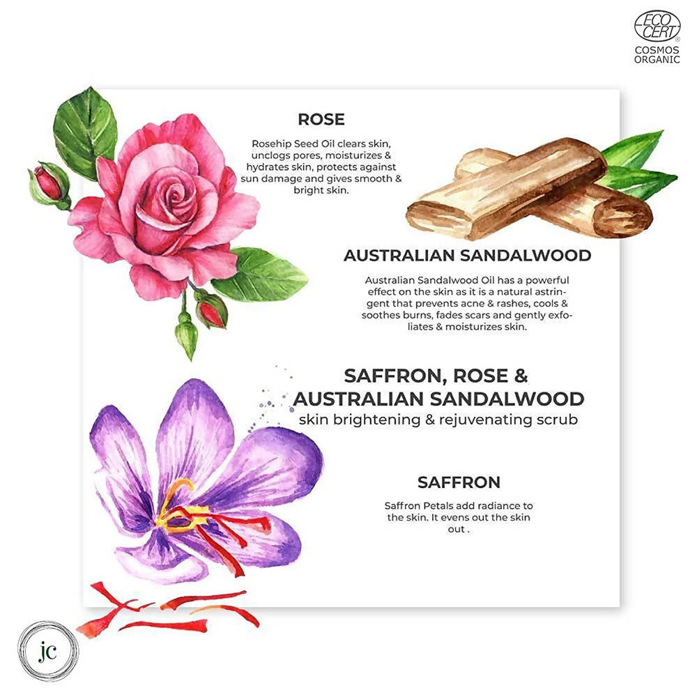 Juicy Chemistry Saffron, Rose & Australian Sandalwood Face Scrub