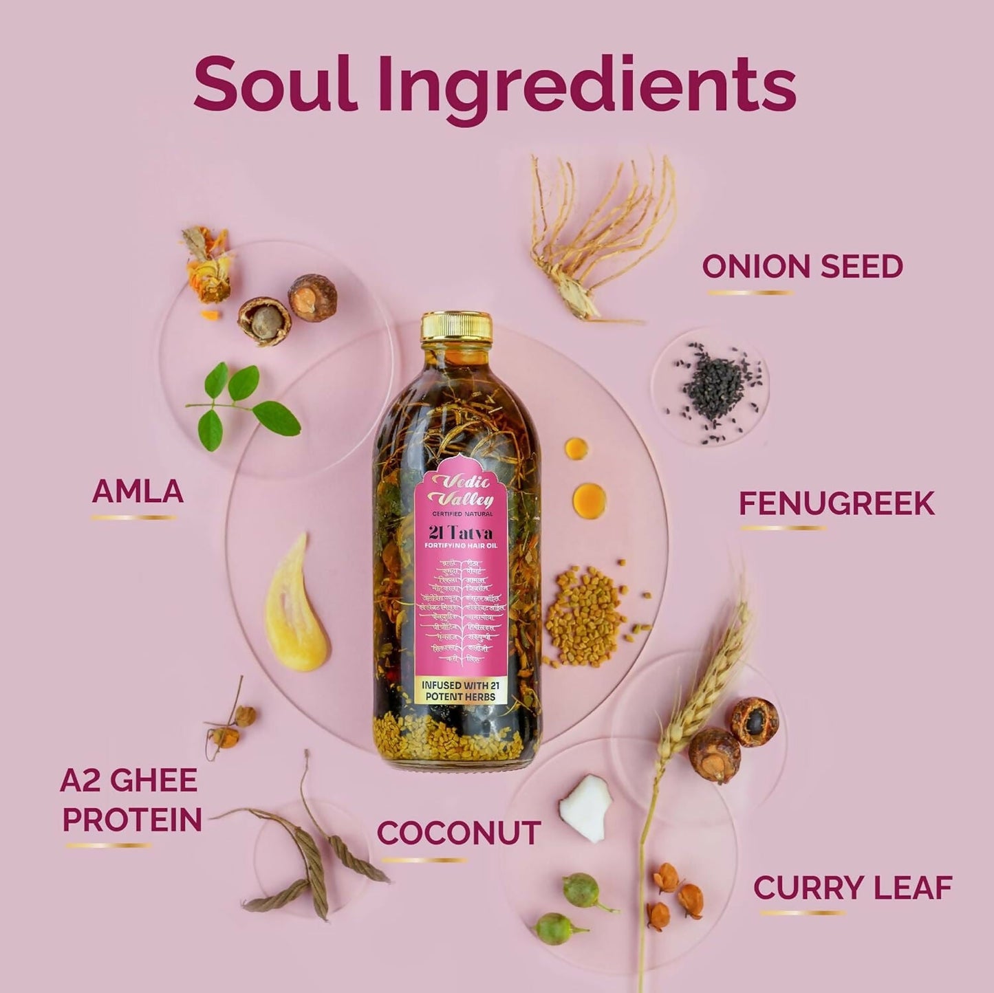 Vedic Valley Ayurvedic 21 Tatva Hair Brew Oil with 21 Herbs