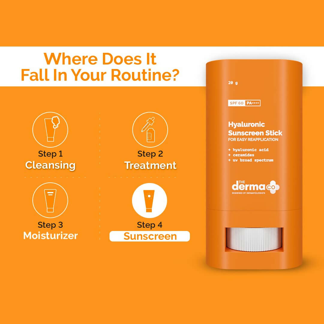 The Derma Co Hyaluronic Sunscreen Stick with SPF 60 - Drmedicart