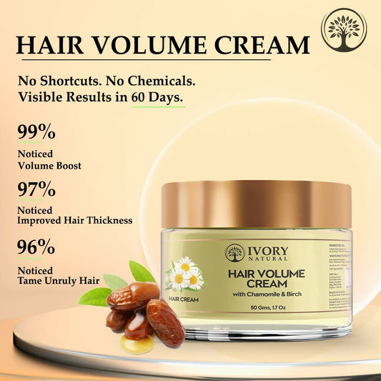 Buy Ivory Natural Hair Volume Cream For Thicker, Fuller Looking Hair from DrMediCart, Ship from India to USA