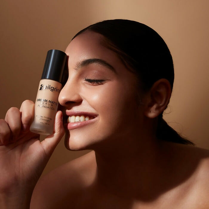 Pilgrim Dream Matte Serum Foundation For Light Skin Tone Classic Nude