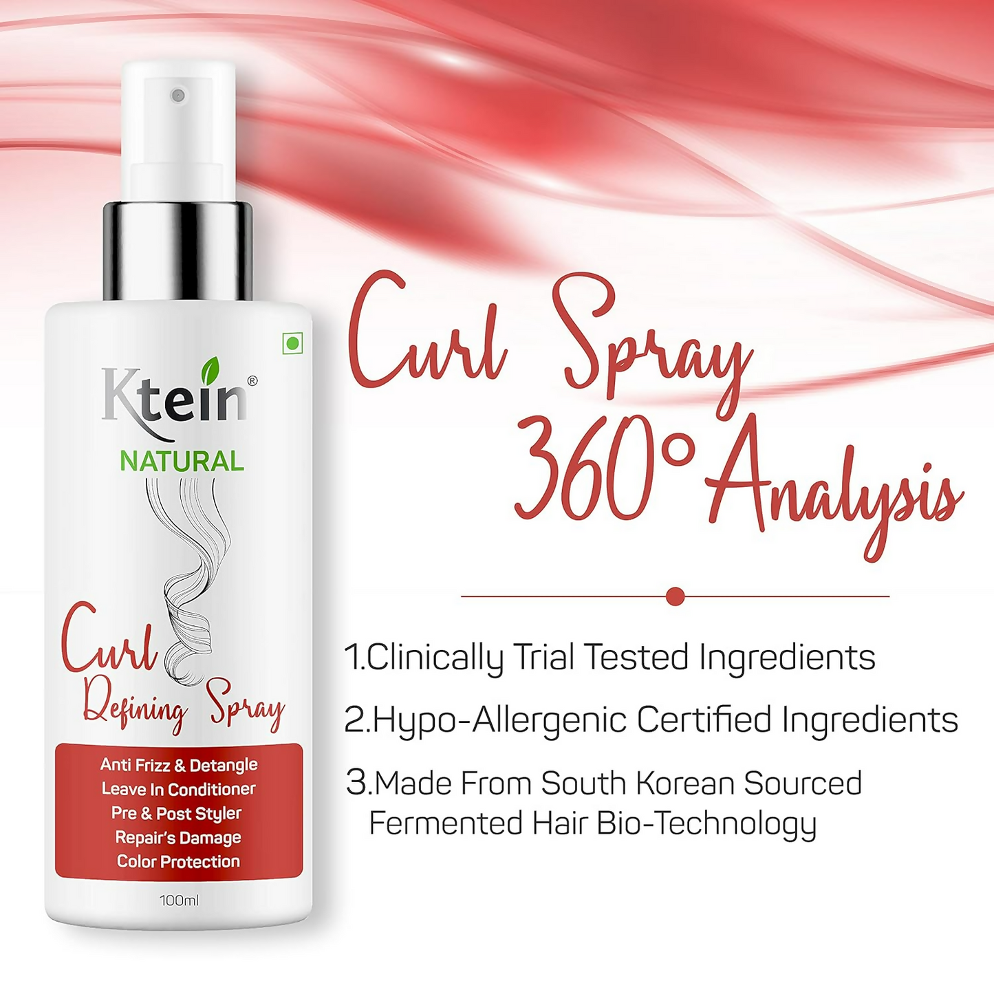 Ktein Natural Curl Defining Spray