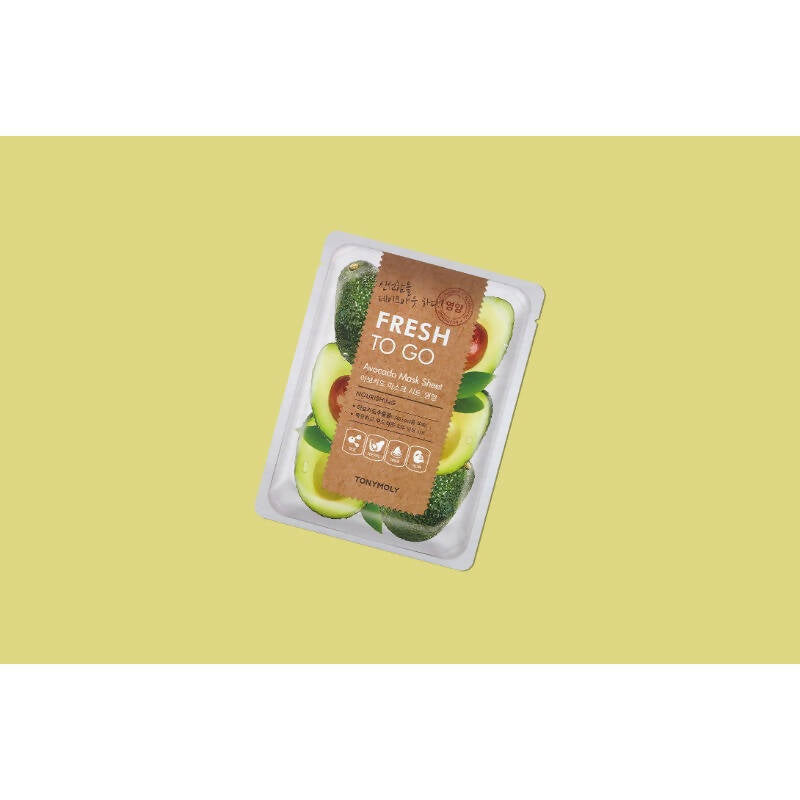 Tonymoly Fresh To Go Avocado Mask Sheet Nourishing - Korean Skincare