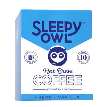 Buy Sleepy Owl French Vanilla Hot Brew Coffee Bags from DrMediCart