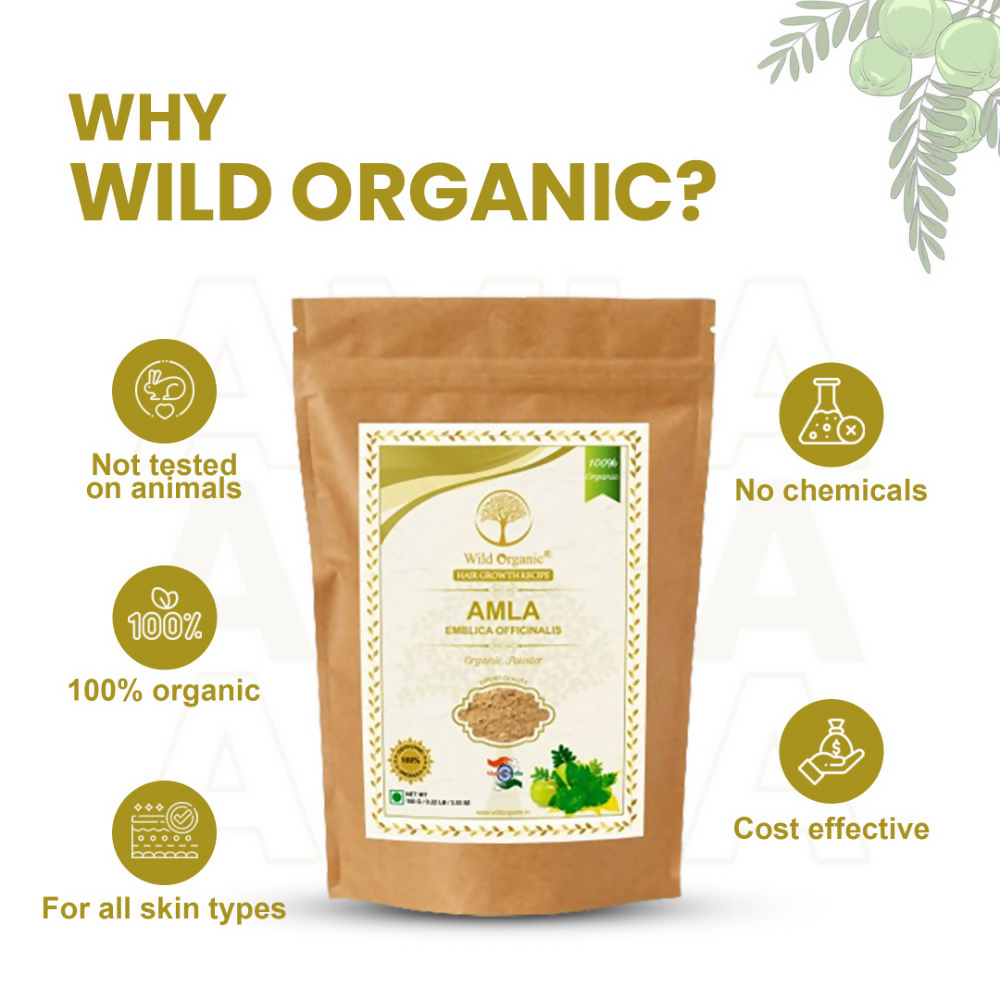 Wild Organic Amla Powder Natural Hair Growth