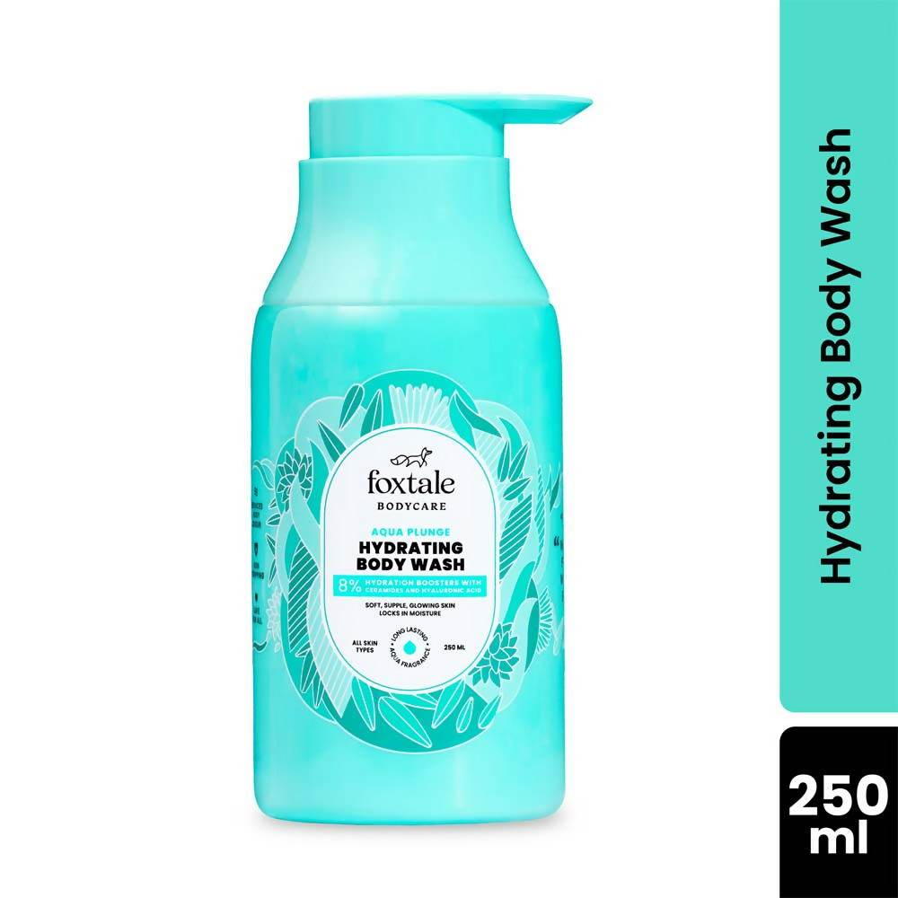Foxtale Hydrating Body Wash With Hyaluronic Acid & Ceramides Locks In Moisture Reduces Body Odour