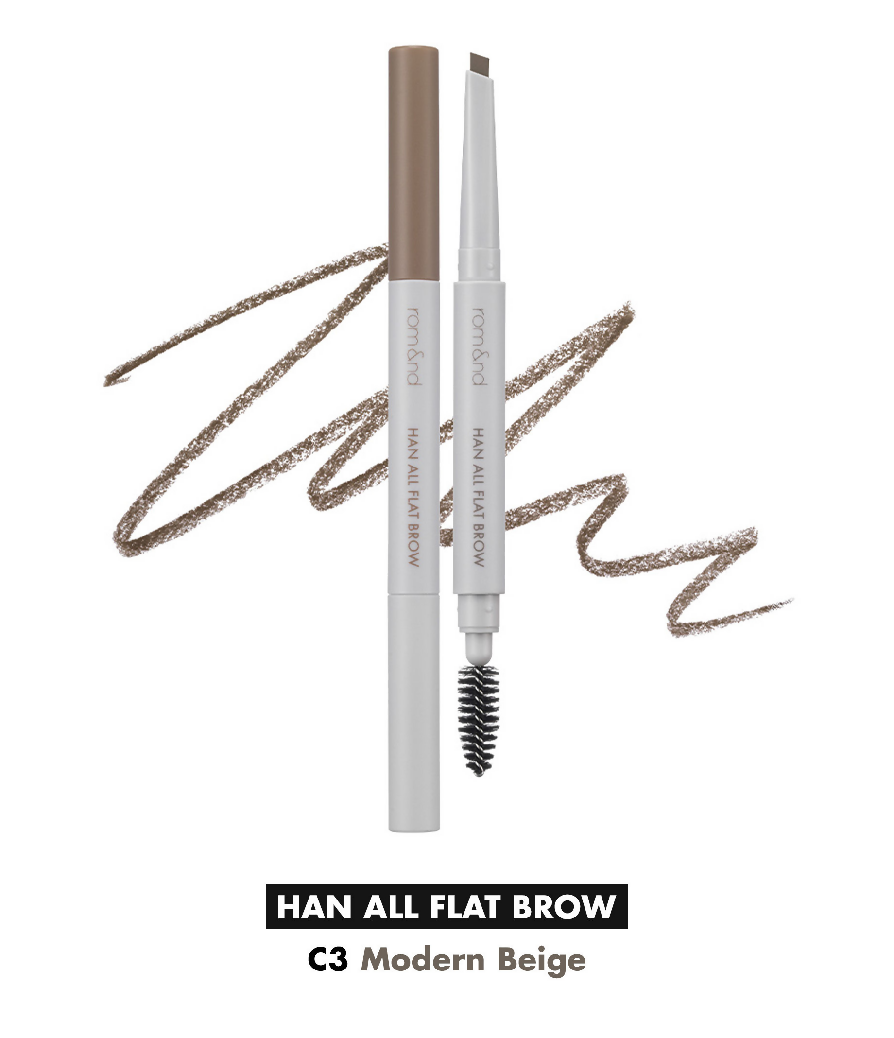 Rom&nd Han All Flat Brow - C3 Modern Beige