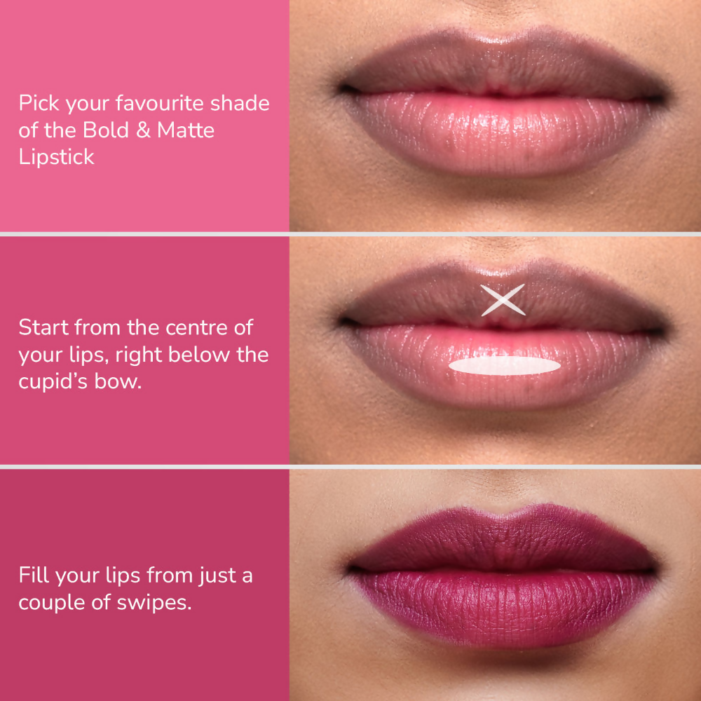Mila Beaute Bold & Matte Long Lasting Highly Pigmented Lipstick - Scarlet Seduction