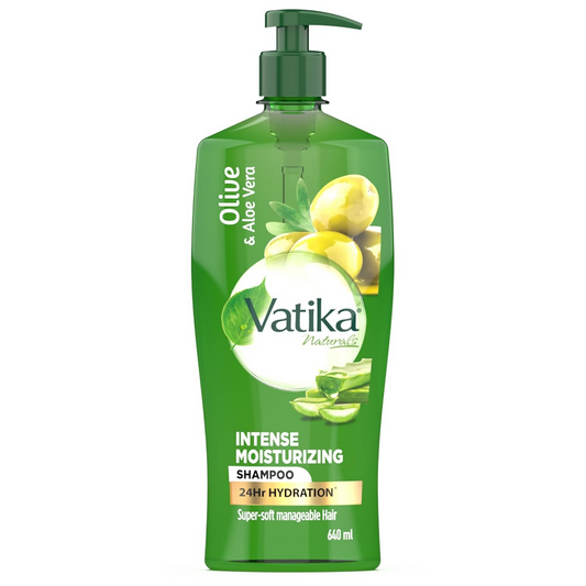 Buy Dabur Vatika Naturals Olive & Aloe Vera Intense Moisturising Shampoo from DrMediCart, Ship from India to USA