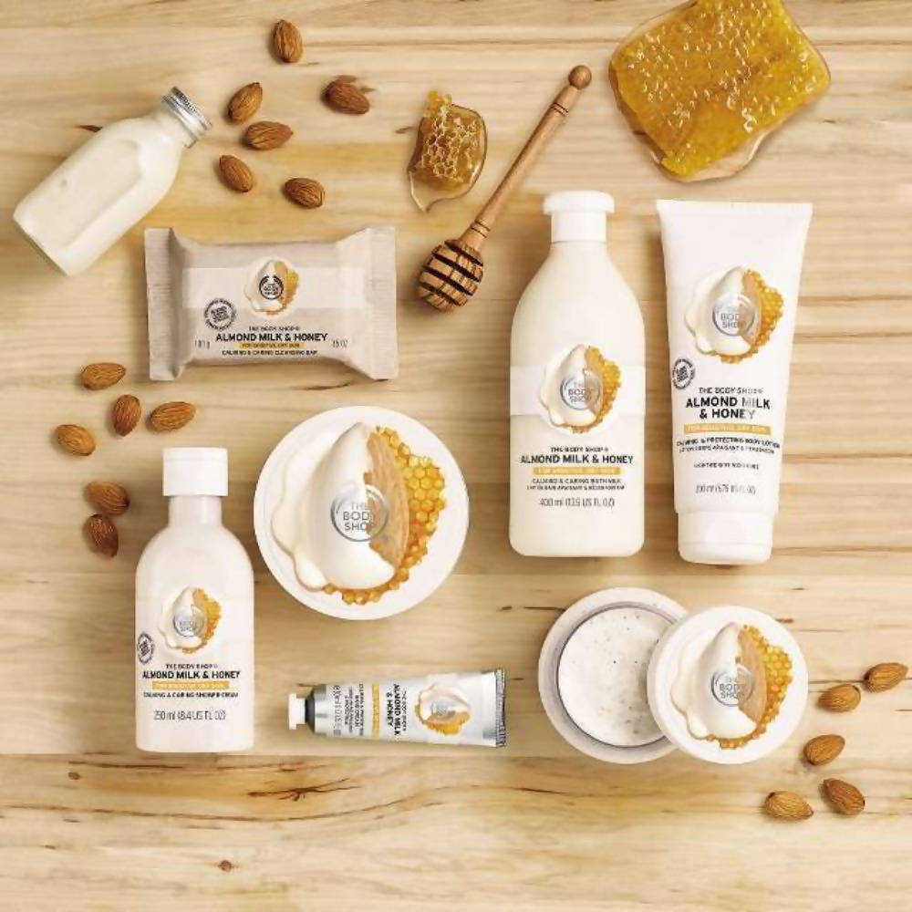 The Body Shop Almond Milk & Honey Gently Exfoliating Cream Scrub - Drmedicart