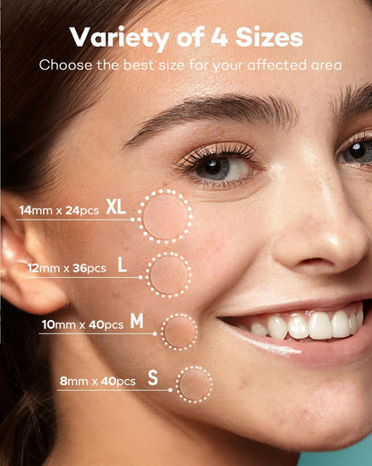 TKTK Acne Patch Pimple Patch - Acne Absorbing Cover Patch, Hydrocolloid Invisible Acne Patches For Face Zit Patch Acne Dots Tea Tree, Calendula Oil