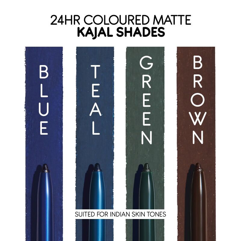 Kay Beauty By Katrina Kaif 24HR Coloured Matte Kajal - Green