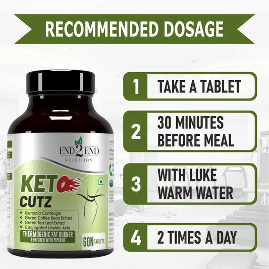 Buy End2End Nutrition Keto Cutz metabolism boost  For weight care  Tablets from DrMediCart, Ship from India to USA