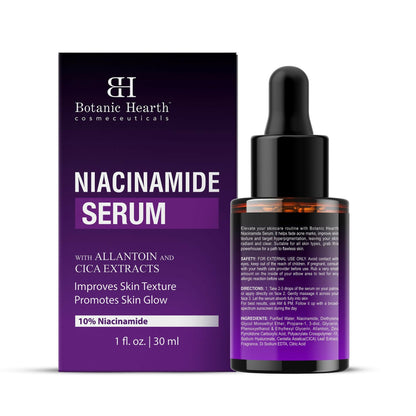 Botanic Hearth 10% Niacinamide Face Serum Minimize Pores, Correct Dark Spots, Even Skin Tone