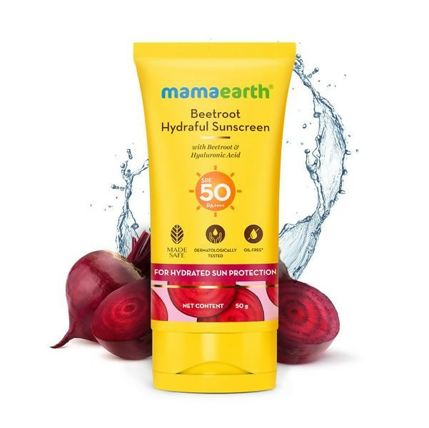 Buy Mamaearth Beetroot Hydraful Sunscreen SPF 50 & PA++++ from DrMediCart, Ship from India to USA