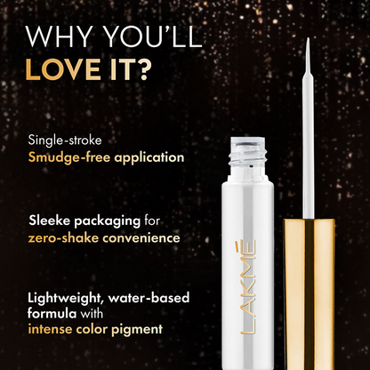 Lakme Glitterati Collection Shine Eyeliner  - Etheral White