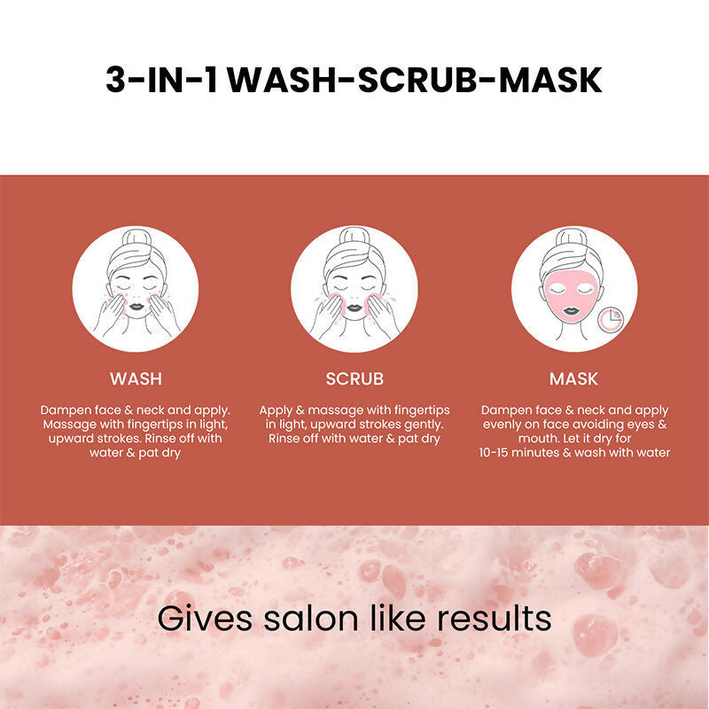The Skin Story 3 in 1 Multi Action Face Mask, Scrub & Wash