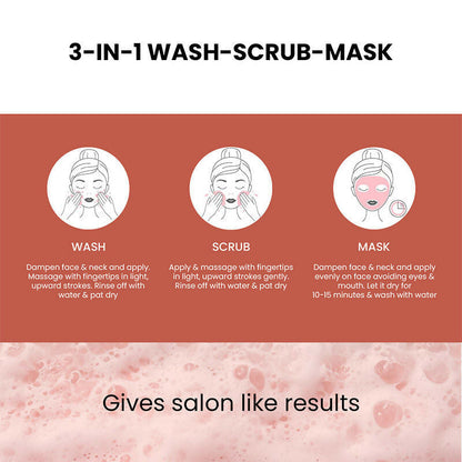 The Skin Story 3 in 1 Multi Action Face Mask, Scrub & Wash