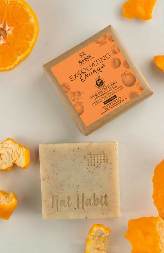 Buy Nat Habit Cold Processed Exfoliating Orange Soap from DrMediCart, Ship from India to USA