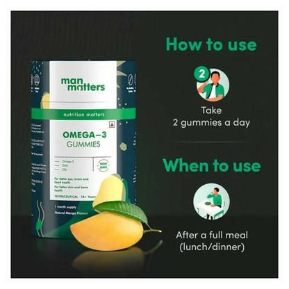 Man Matters Omega 3 Gummies - DrMediCart