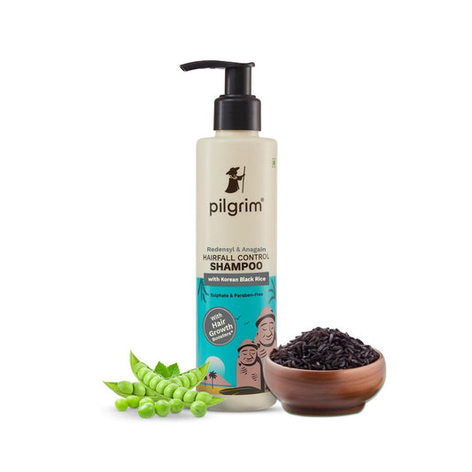 Buy Pilgrim Redensyl & Anagain Hairfall Control Shampoo with Korean Black Rice from DrMediCart, Ship from India to USA