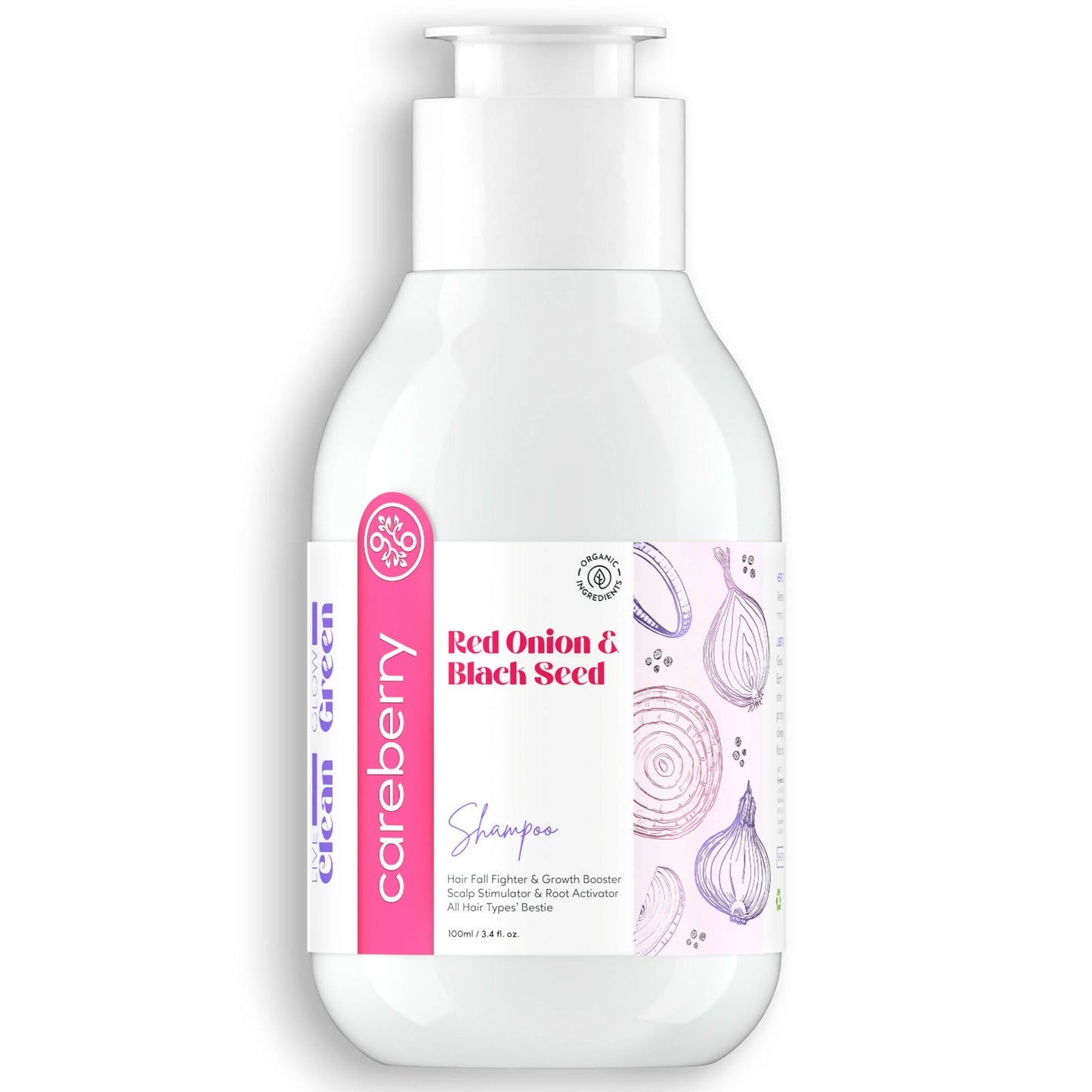 Buy Careberry Organic Red Onion & Black Seed Stimulating Shampoo from DrMediCart, Ship from India to USA