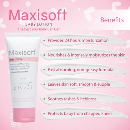 Maxisoft Baby Lotion For Moisturizing Soft & Dry Skin For Kids