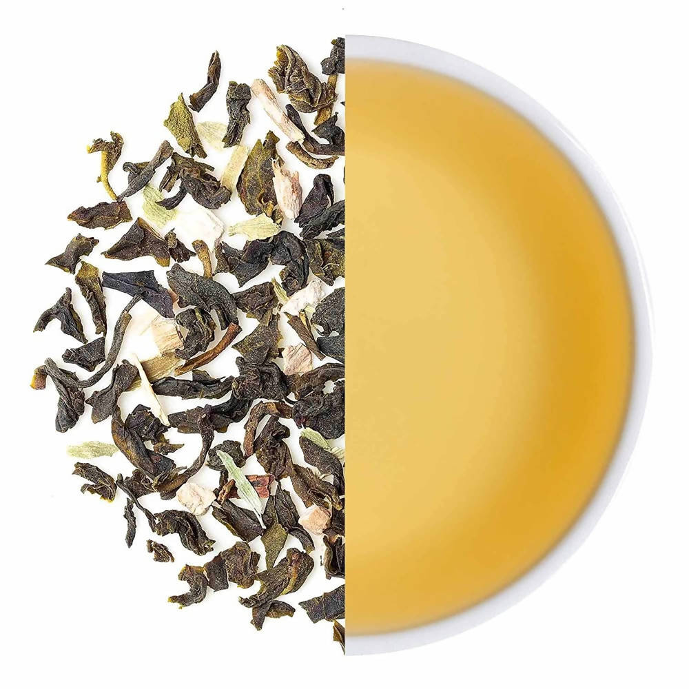 Teabox Organic Ashwagandha Green Tea Loose Leaves - Drmedicart